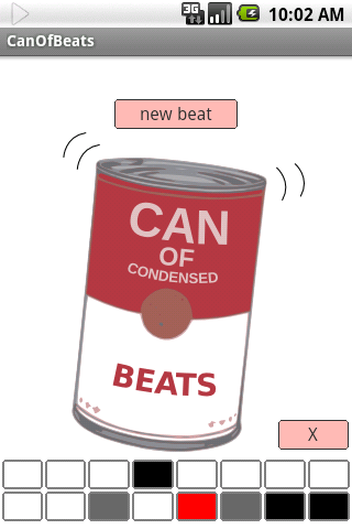 CanOfBeats running on Android